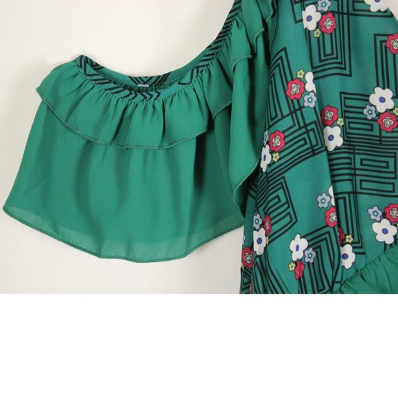 NWT Eloquii Floral Off Shoulder Top Size 18 - Picture 6 of 11
